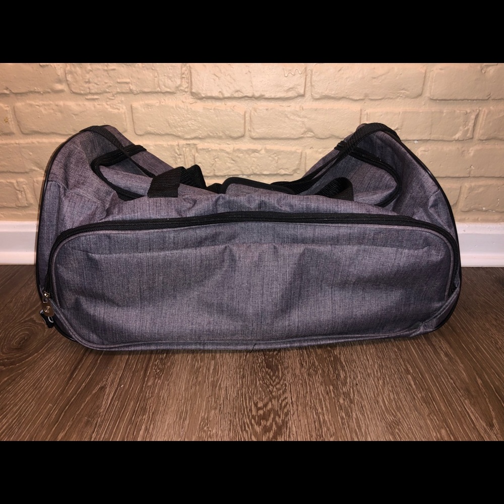 Large Grey Duffle Bag